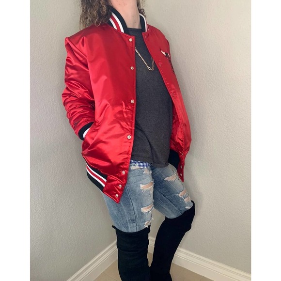 XXL Mitchell & Ness NBA Jacket Chicago Bulls - Picture 4 of 12
